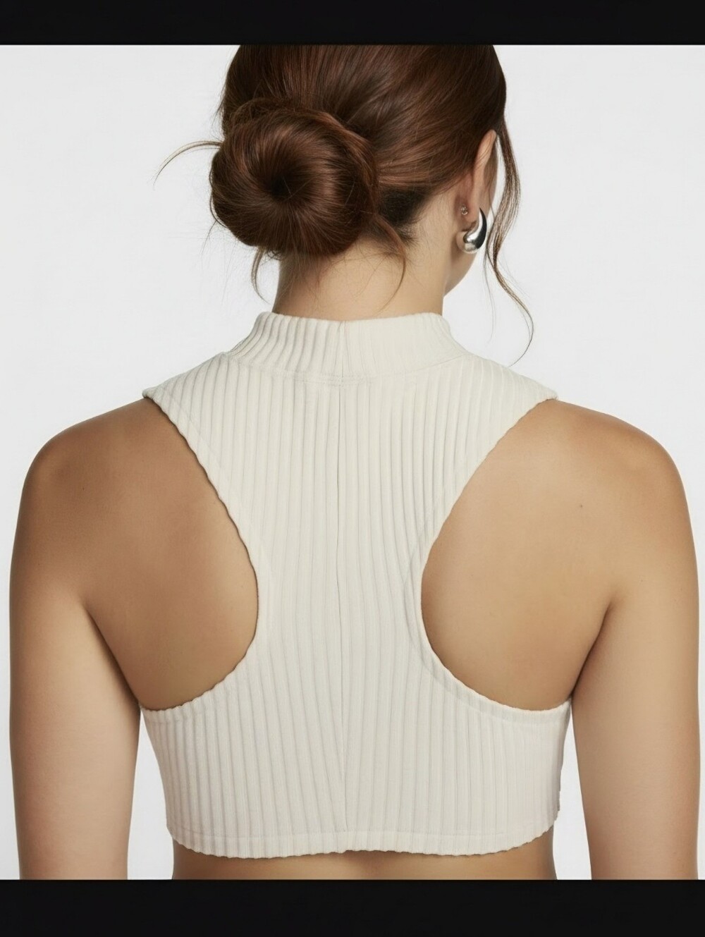 Nike Chill Knit Ribbed Cropped Tank Top - Picture 2 of 8
